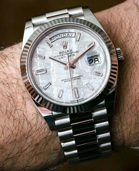 rolex daydate 40 white gold|rolex day date 40 president.